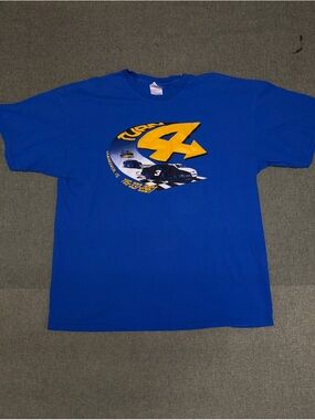Gildan Royal Blue Tee with Yellow Graphic